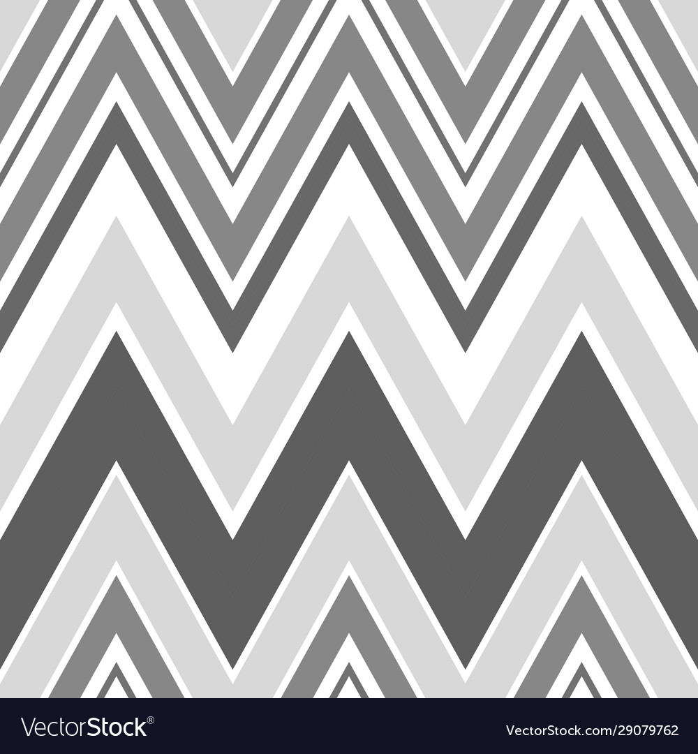 Seamless grayscale zig-zag pattern lines abstract