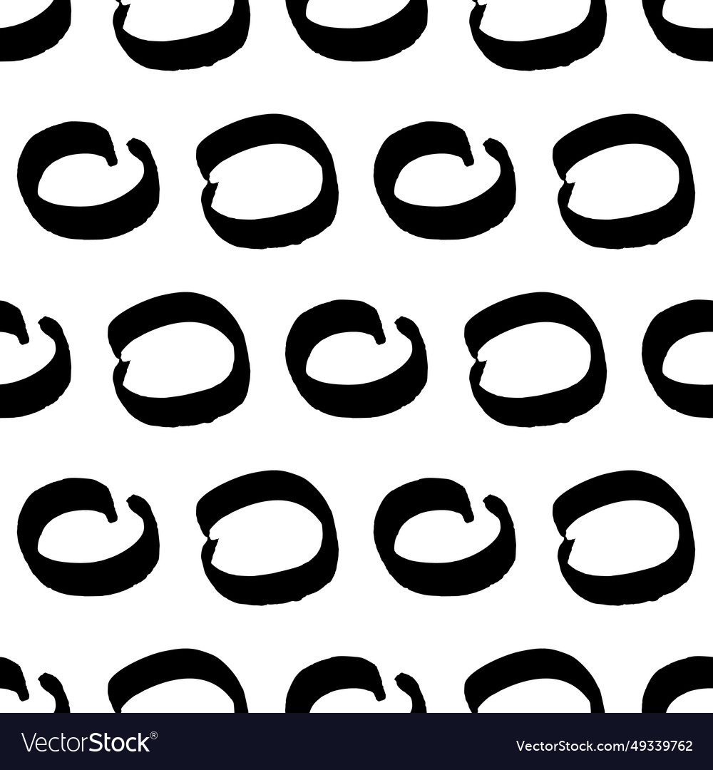 Seamless pattern with sketch circles shape