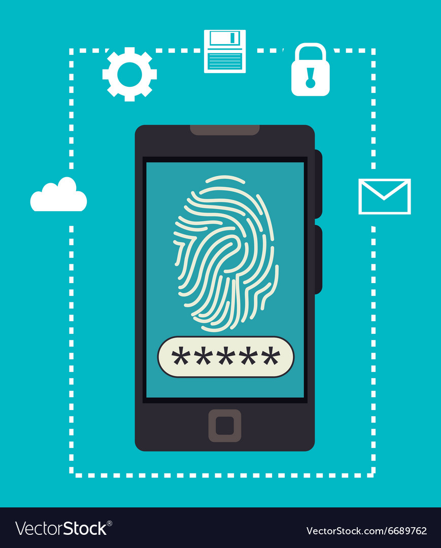 Security system and technologies graphic design