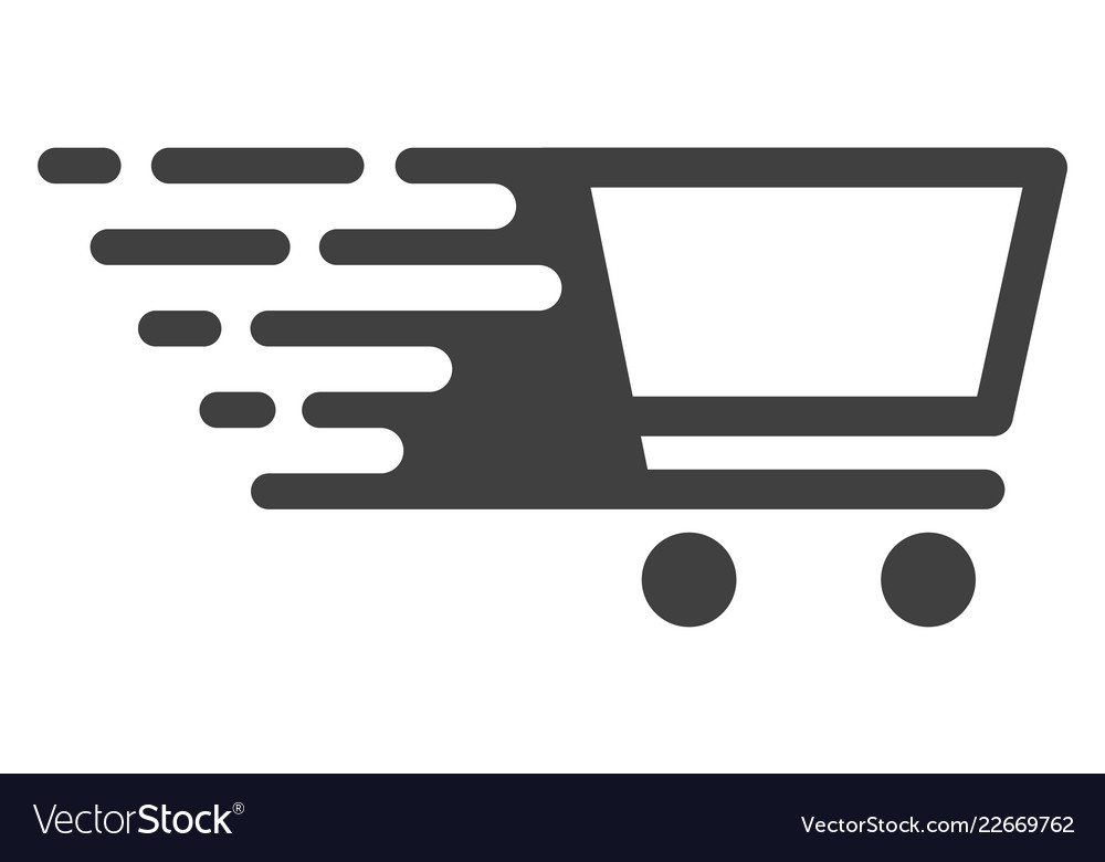 Shopping cart with fast speed effect