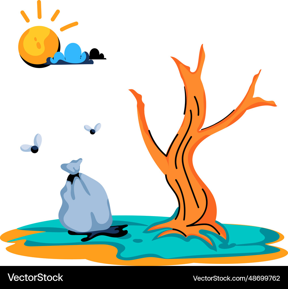 Wasteland Royalty Free Vector Image Vectorstock