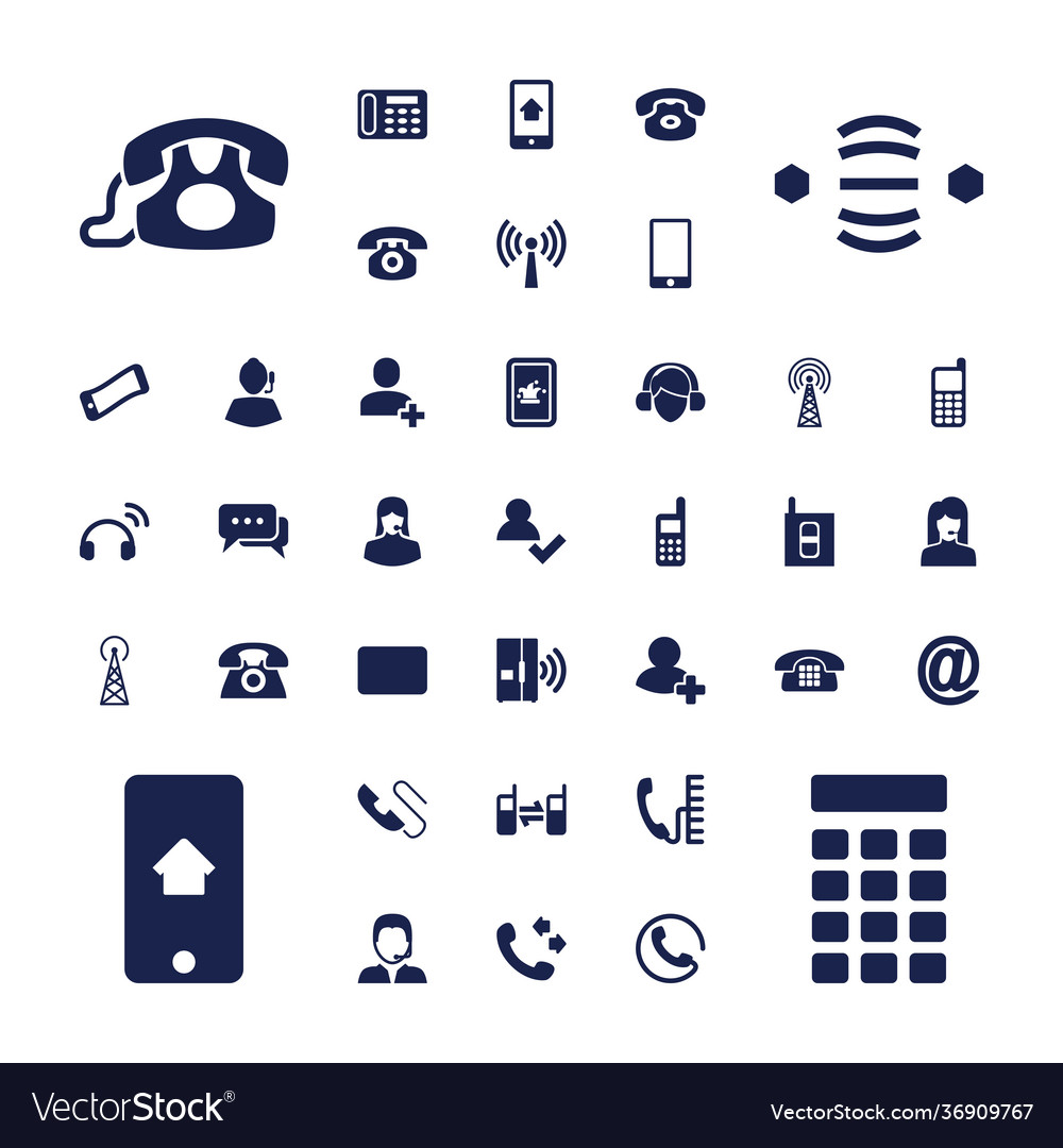 37 contact icons