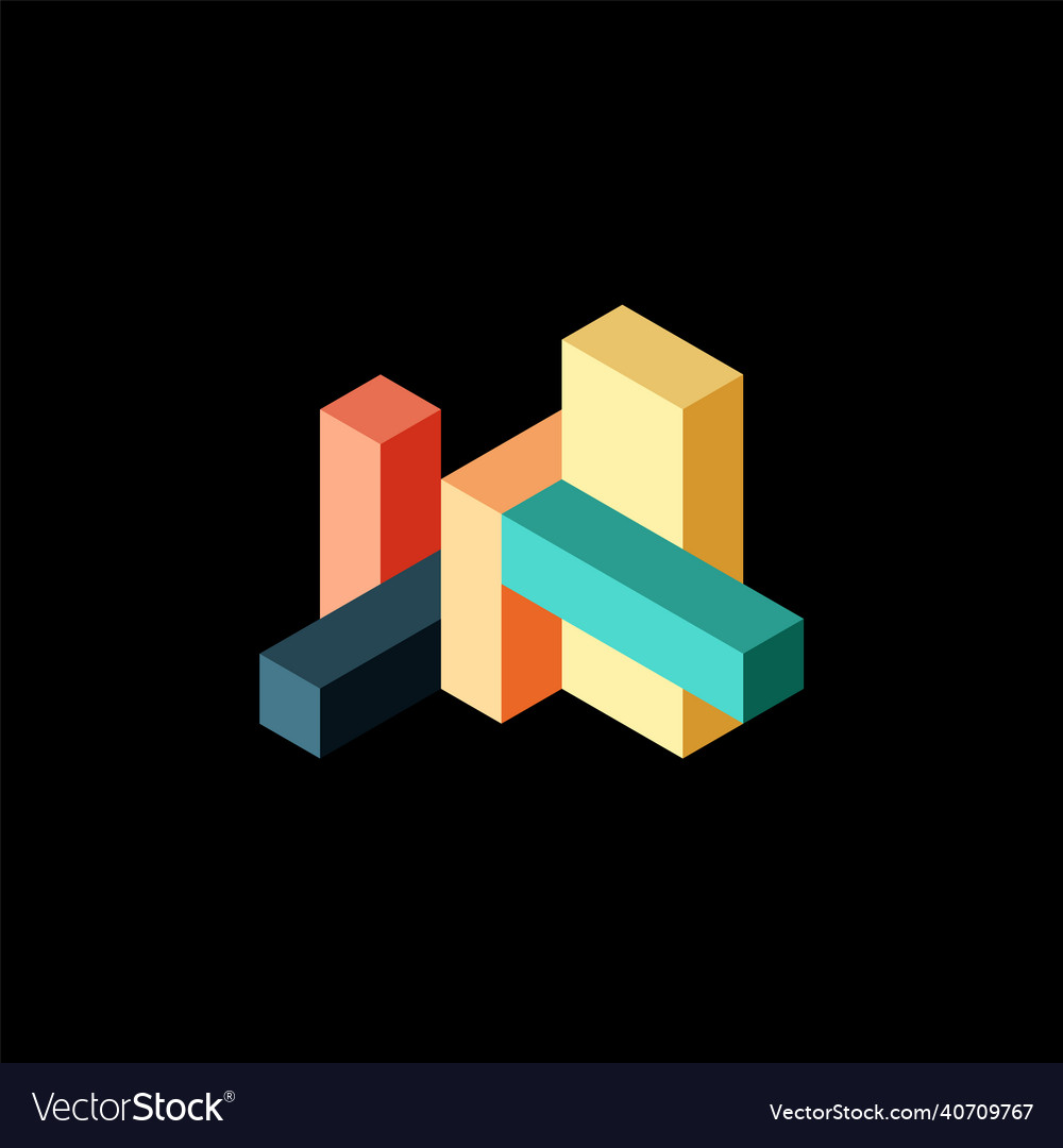 Abstract background 3d cubes cubic elements