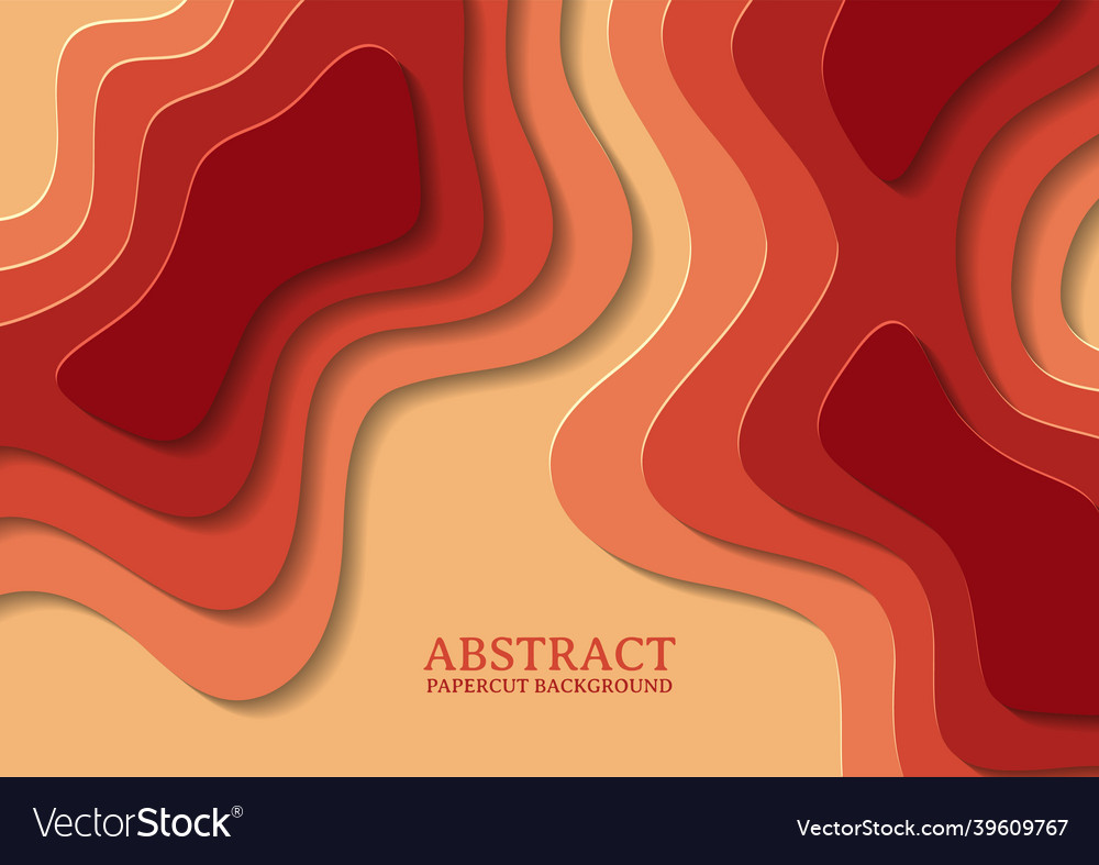 Abstract papercut design background with overlap vector image Abstract papercut design background with overlap