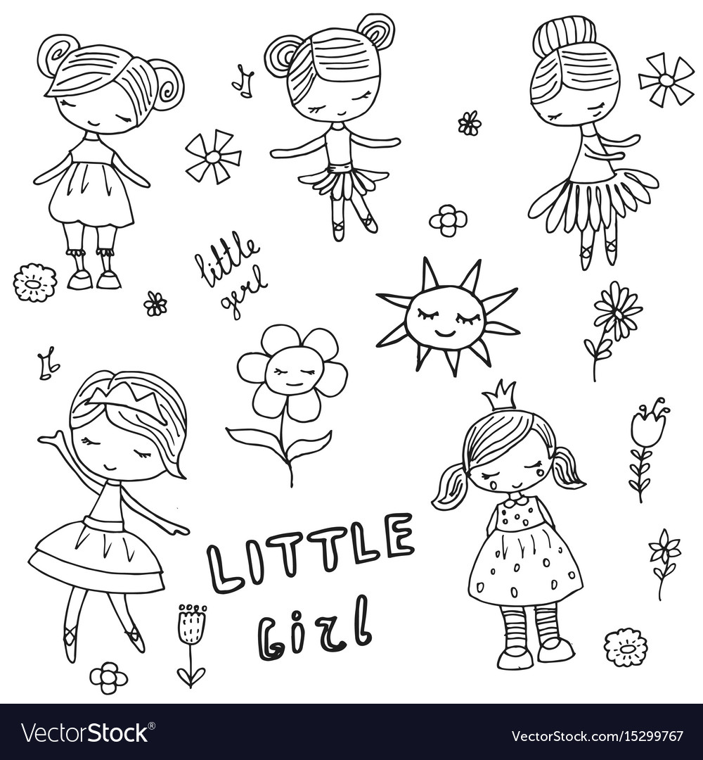 Adorable Cartoon Girls