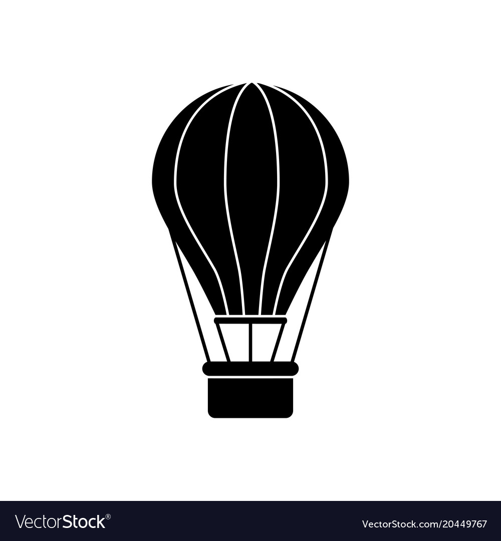 Balloon black icon