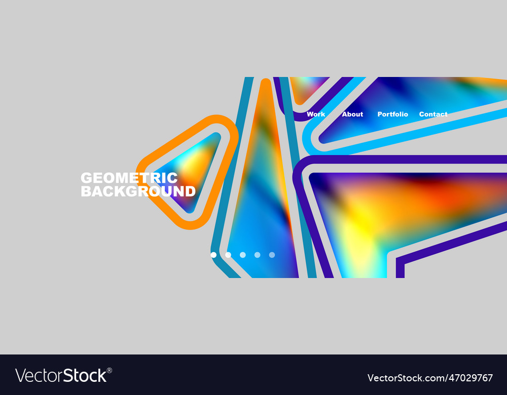 Bright colorful triangular shapes abstract vector image Bright colorful triangular shapes abstract