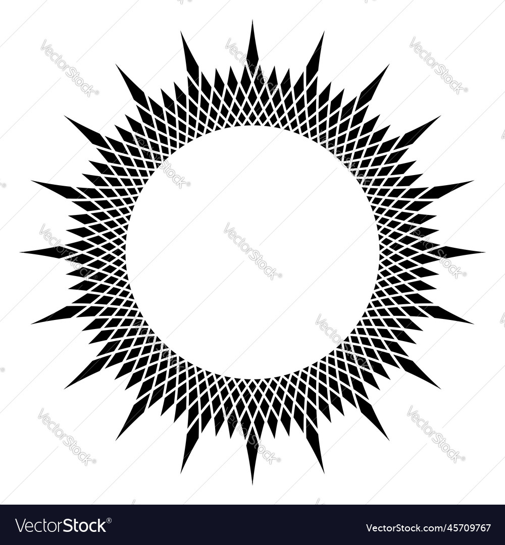 Circle pattern for round frame