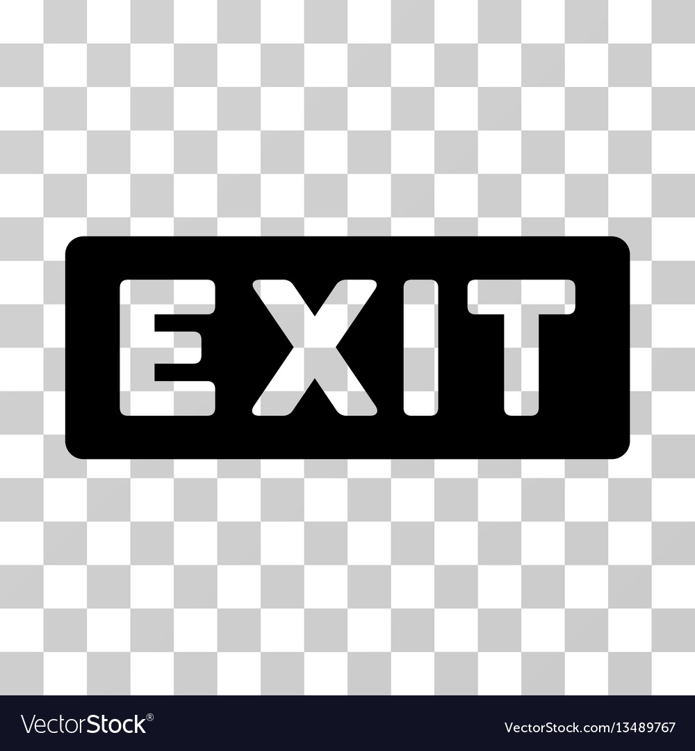 Exit label icon