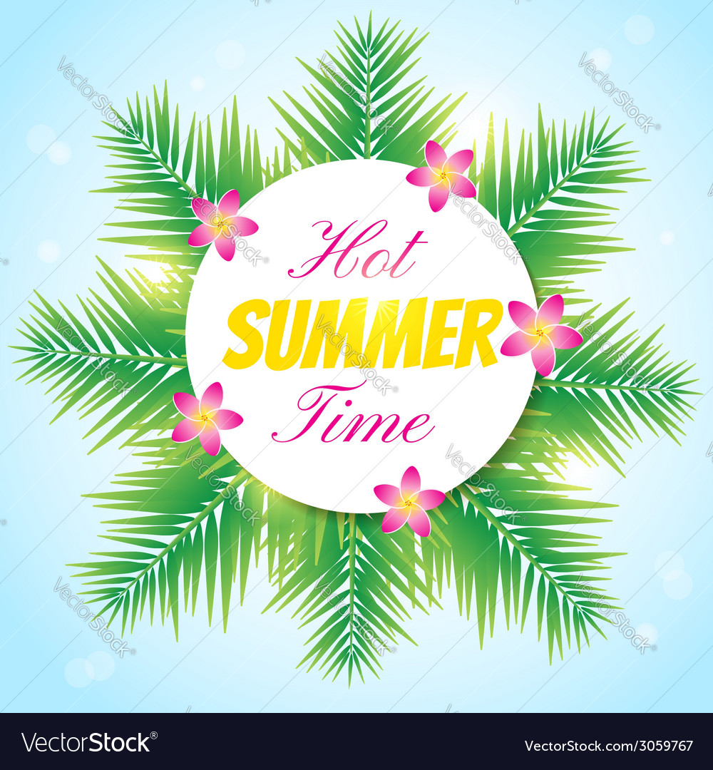 Hot summer1 Royalty Free Vector Image - VectorStock