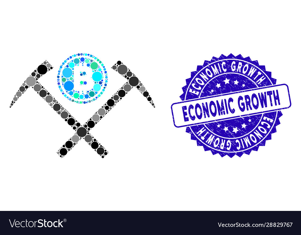 Mosaic bitcoin mining hammers icon with textured vector image Mosaic bitcoin mining hammers icon with textured