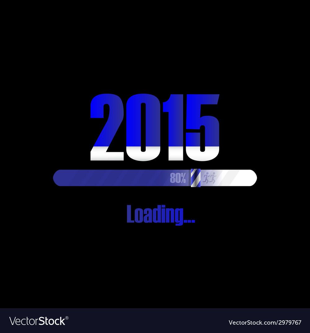 New year 2015 loading background