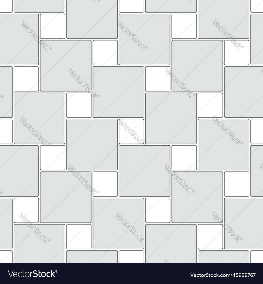 Paving slabs in the form of large and small square