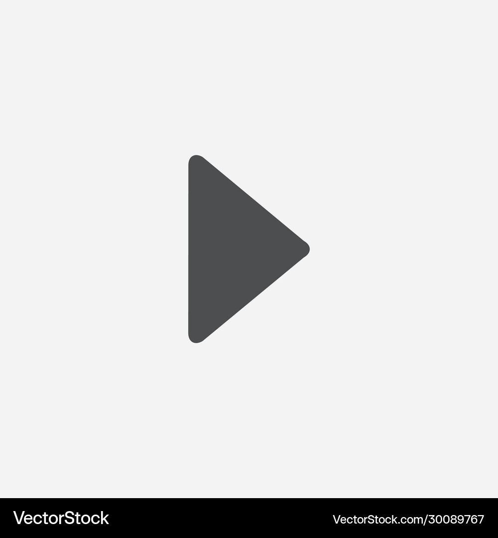 Play icon Royalty Free Vector Image - VectorStock