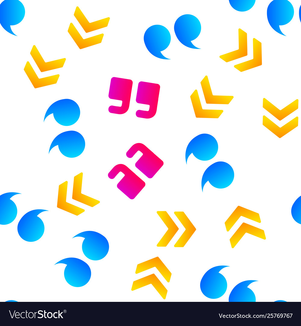 Quotation marks inverted commas seamless