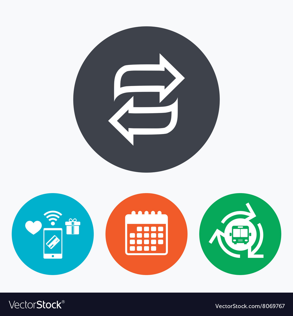 Rotation icon repeat symbol refresh sign
