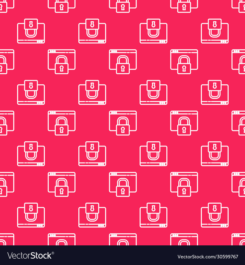 White line secure your site with https ssl icon vector image White line secure your site with https ssl icon