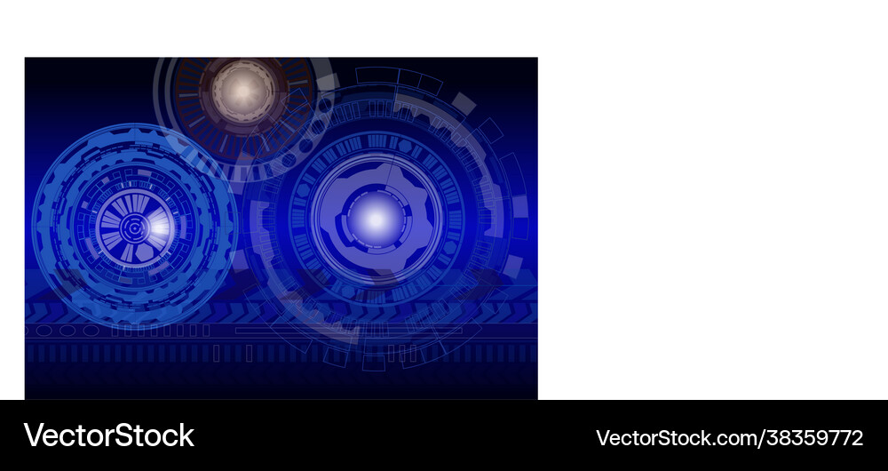 Blue background technologies Royalty Free Vector Image