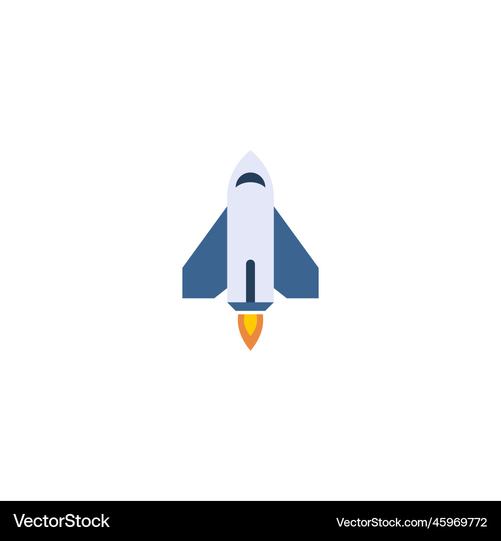 Flat creative icon from space exploration Vector Image