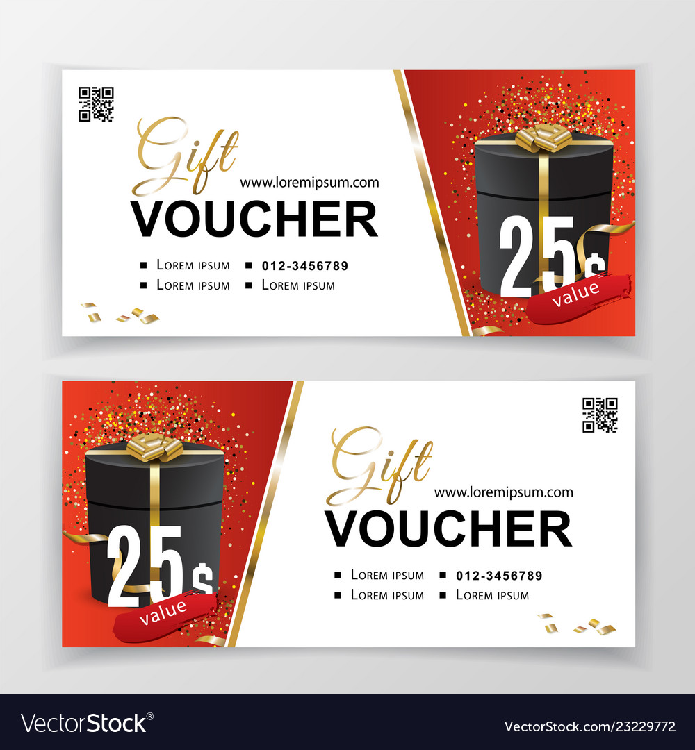 Gift voucher template for department stores