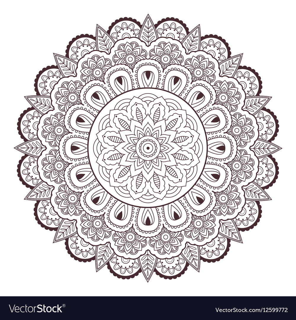 Henna paisley mehndi tattoo doodle seamless Vector Image Henna paisley mehndi tattoo doodle seamless Vector Image