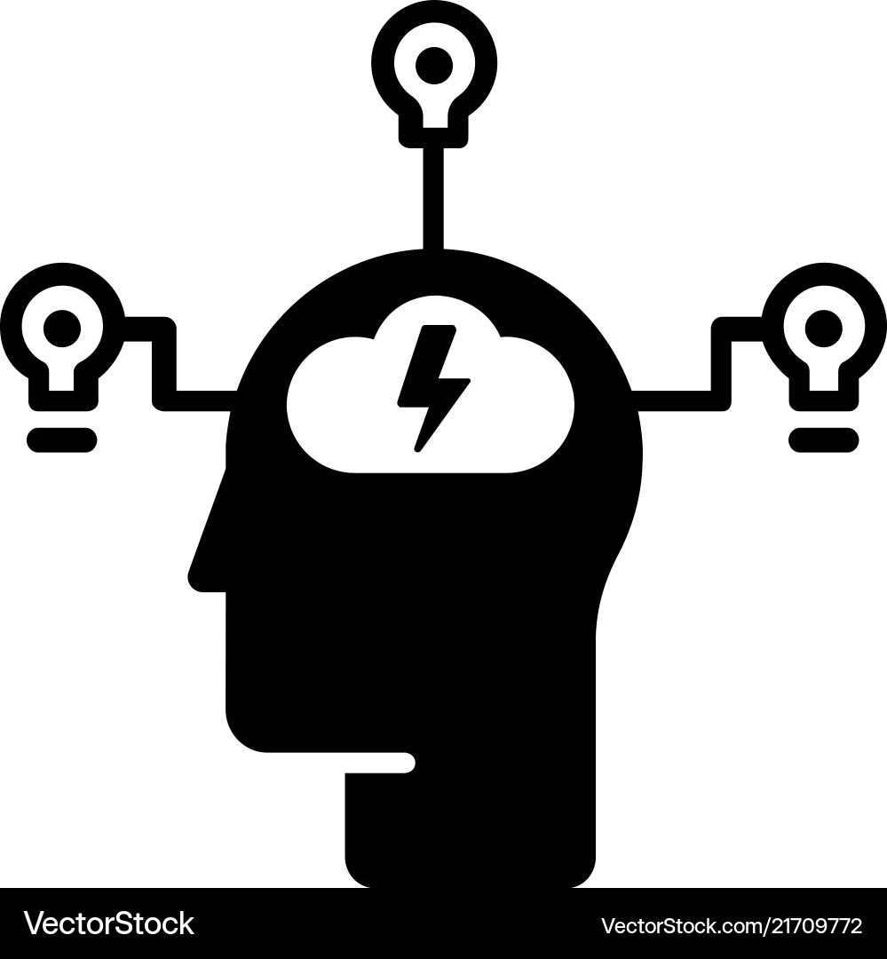 Innovative Mind Solid Royalty Free Vector Image