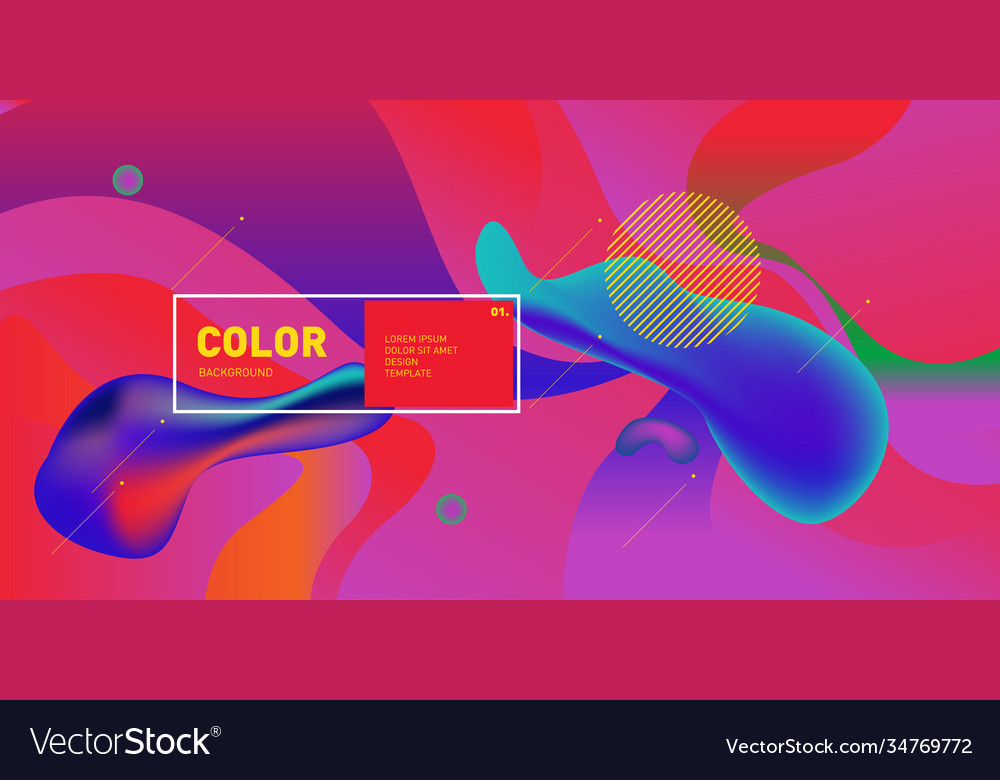 Liquid color background design fluid gradient