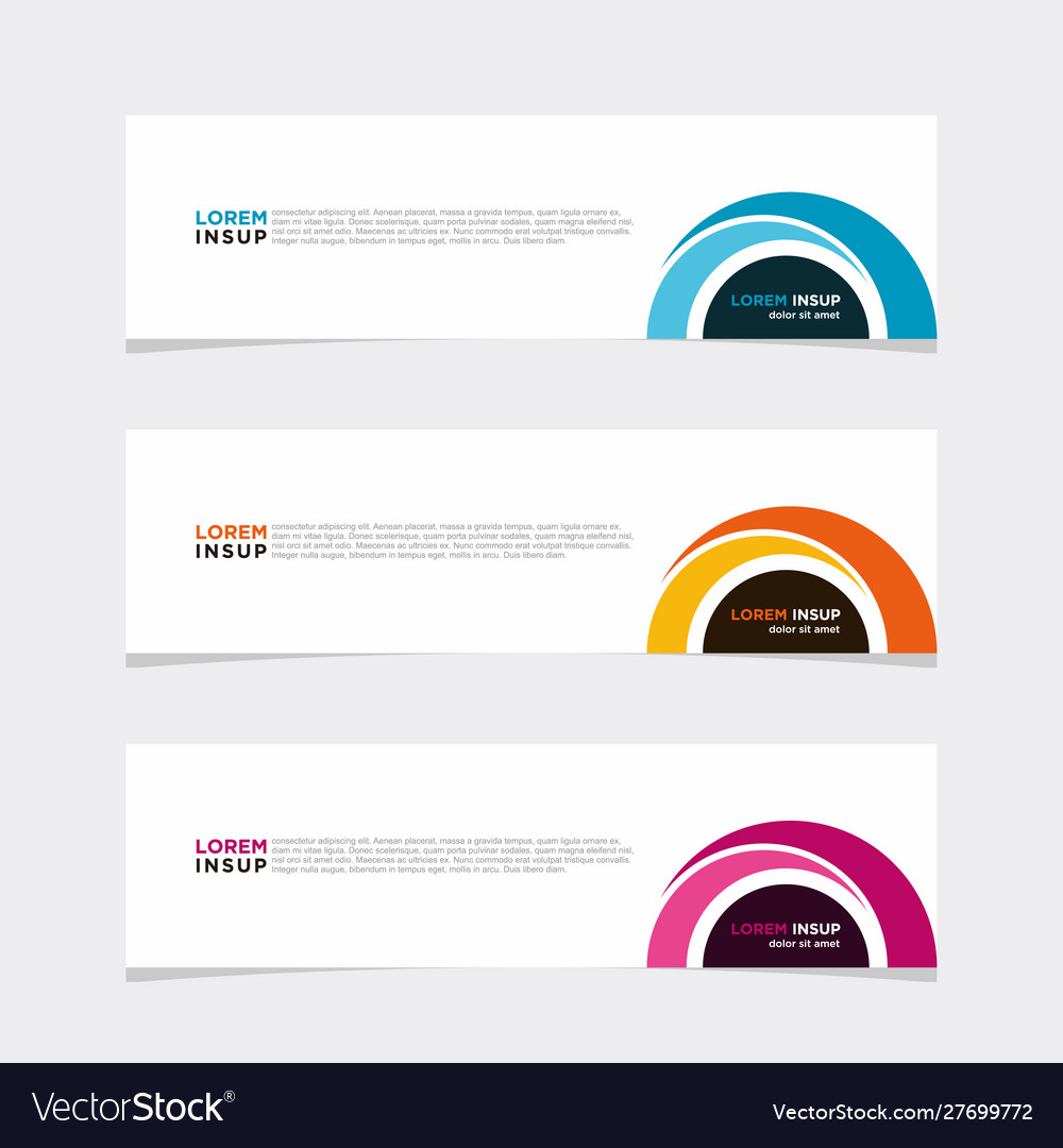 Modern banner web background abstract design Vector Image Modern banner web background abstract design