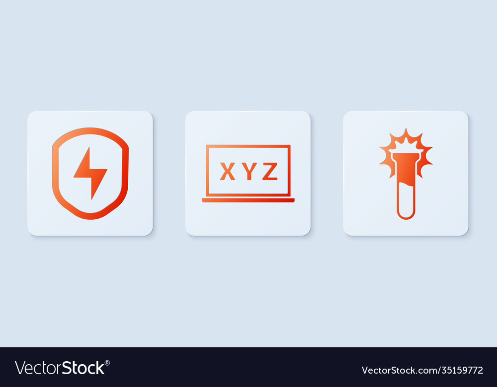 Set xyz coordinate system secure shield vector image Set xyz coordinate system secure shield
