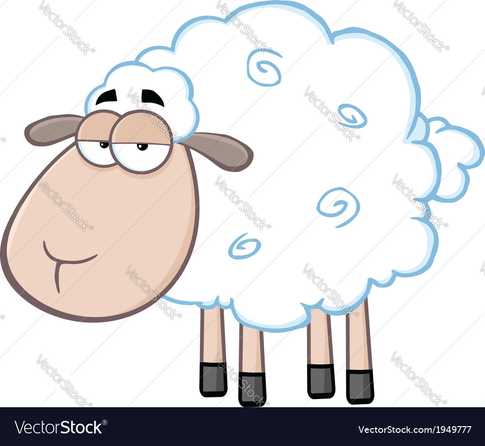 Cartoon sheep Royalty Free Vector Image - VectorStock