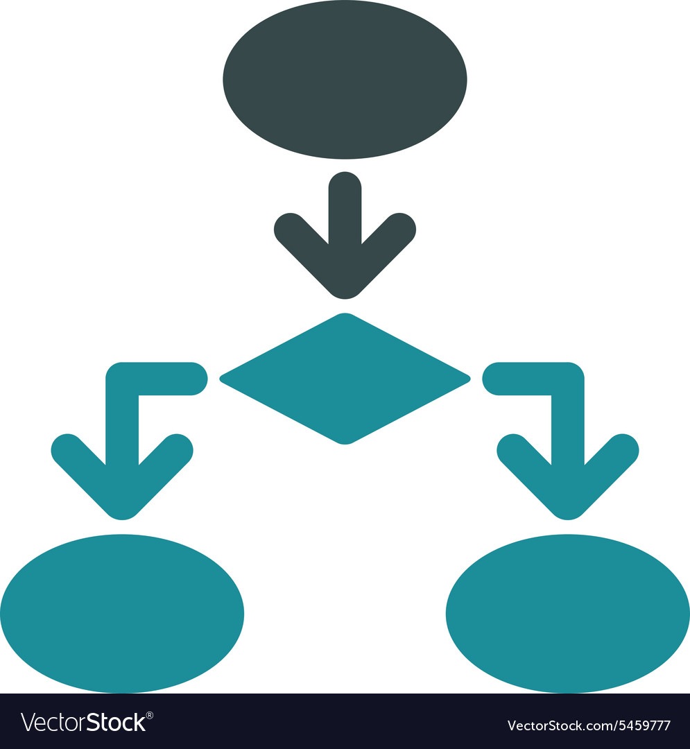 Flowchart icon from commerce set