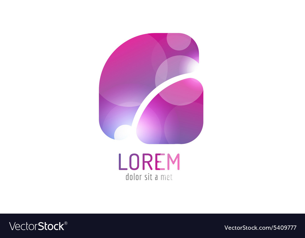 Logo template abstract arrow shape