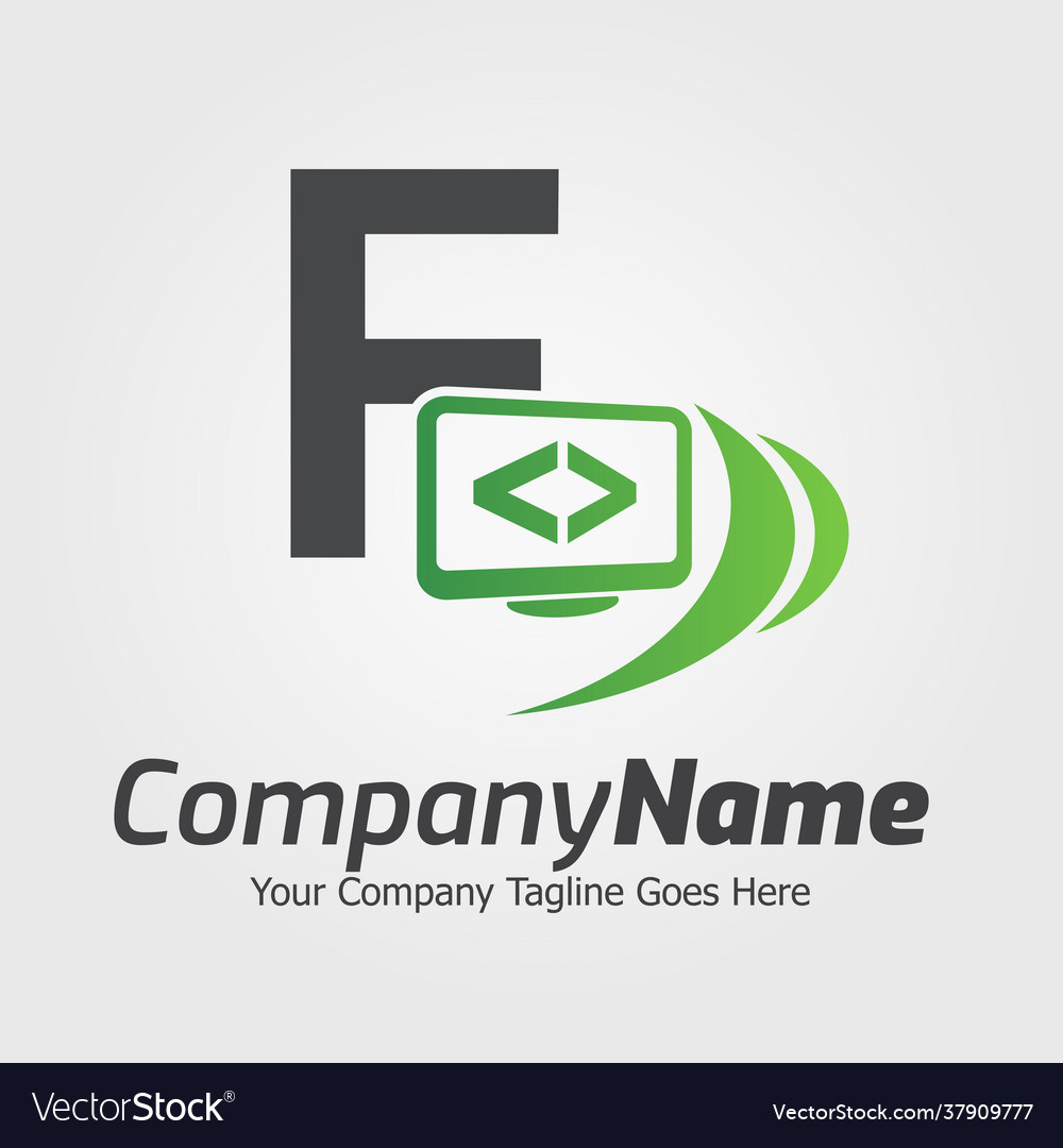 Programmiercode und Computermonitor-Logo