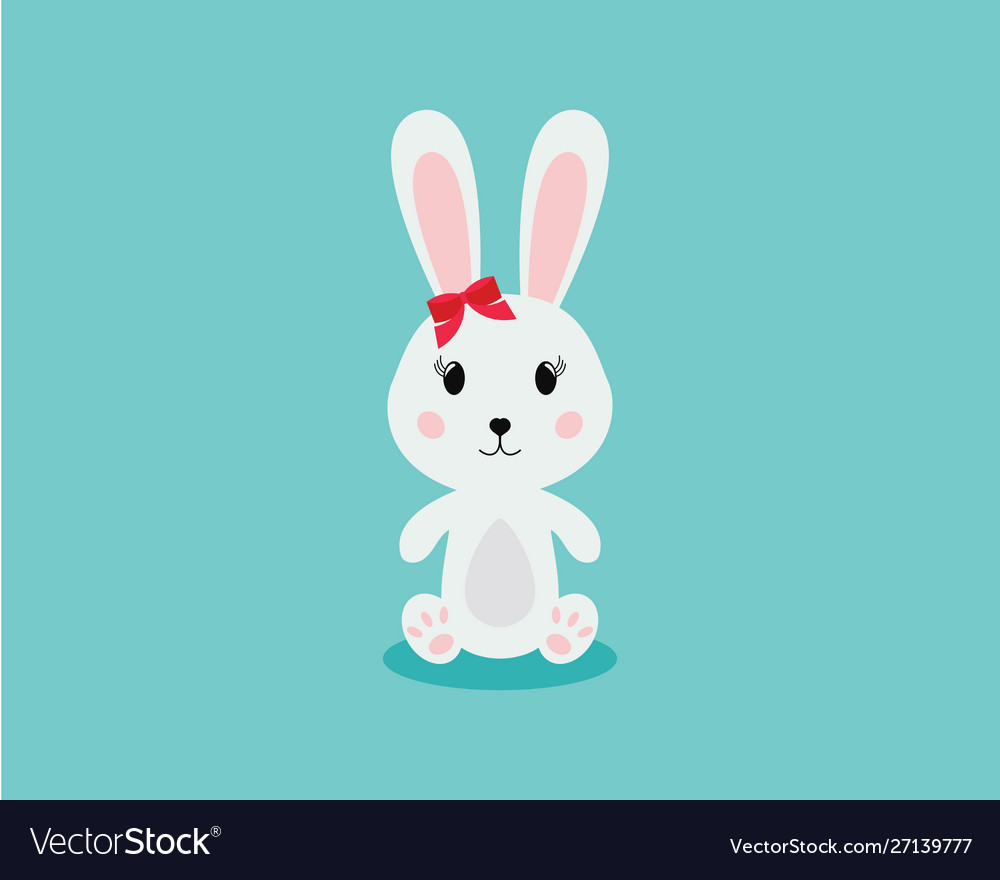 Rabbit logo template icon