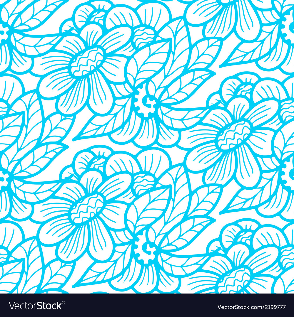 Seamless pattern - simple flower background