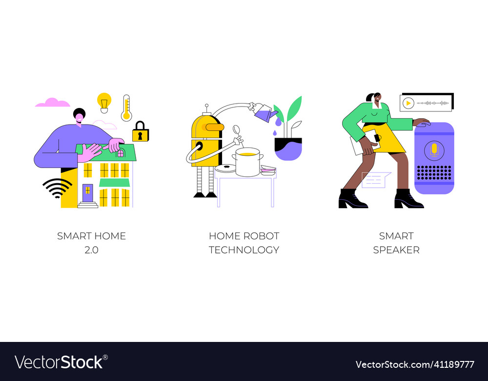 Smart living environment abstract concept