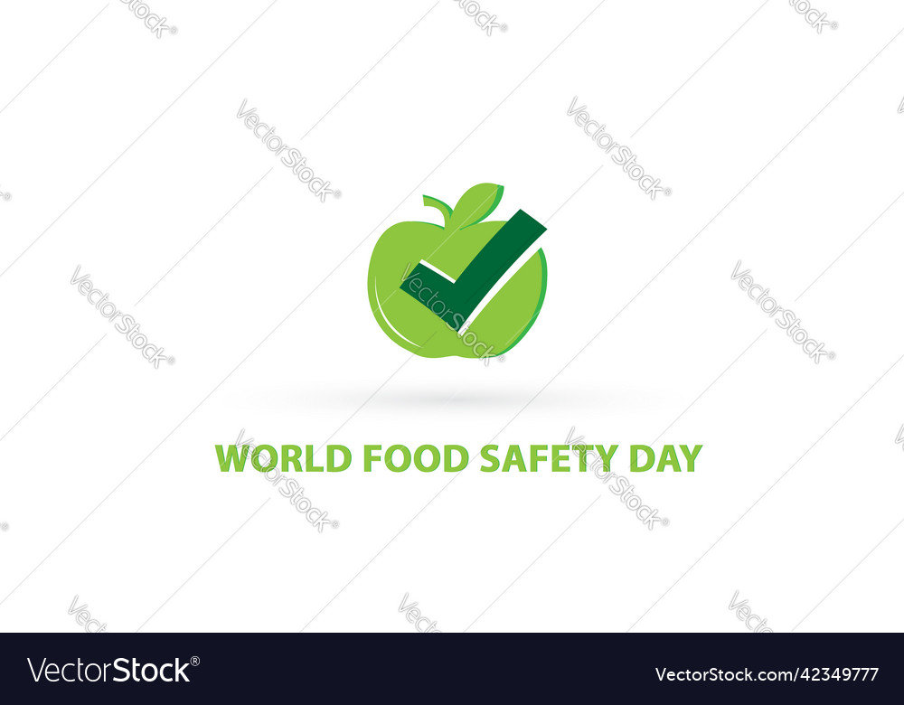 world food safety day logo vector