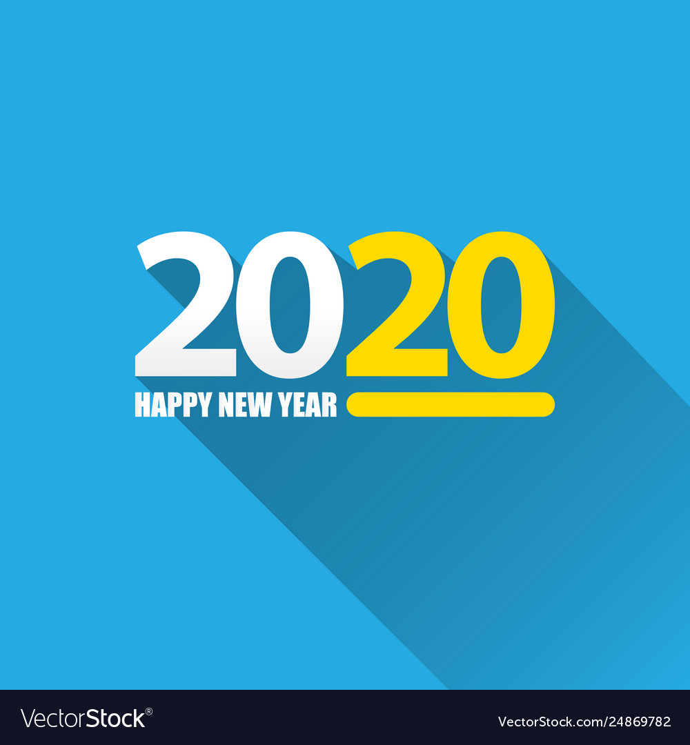 2020 happy new year creative design background