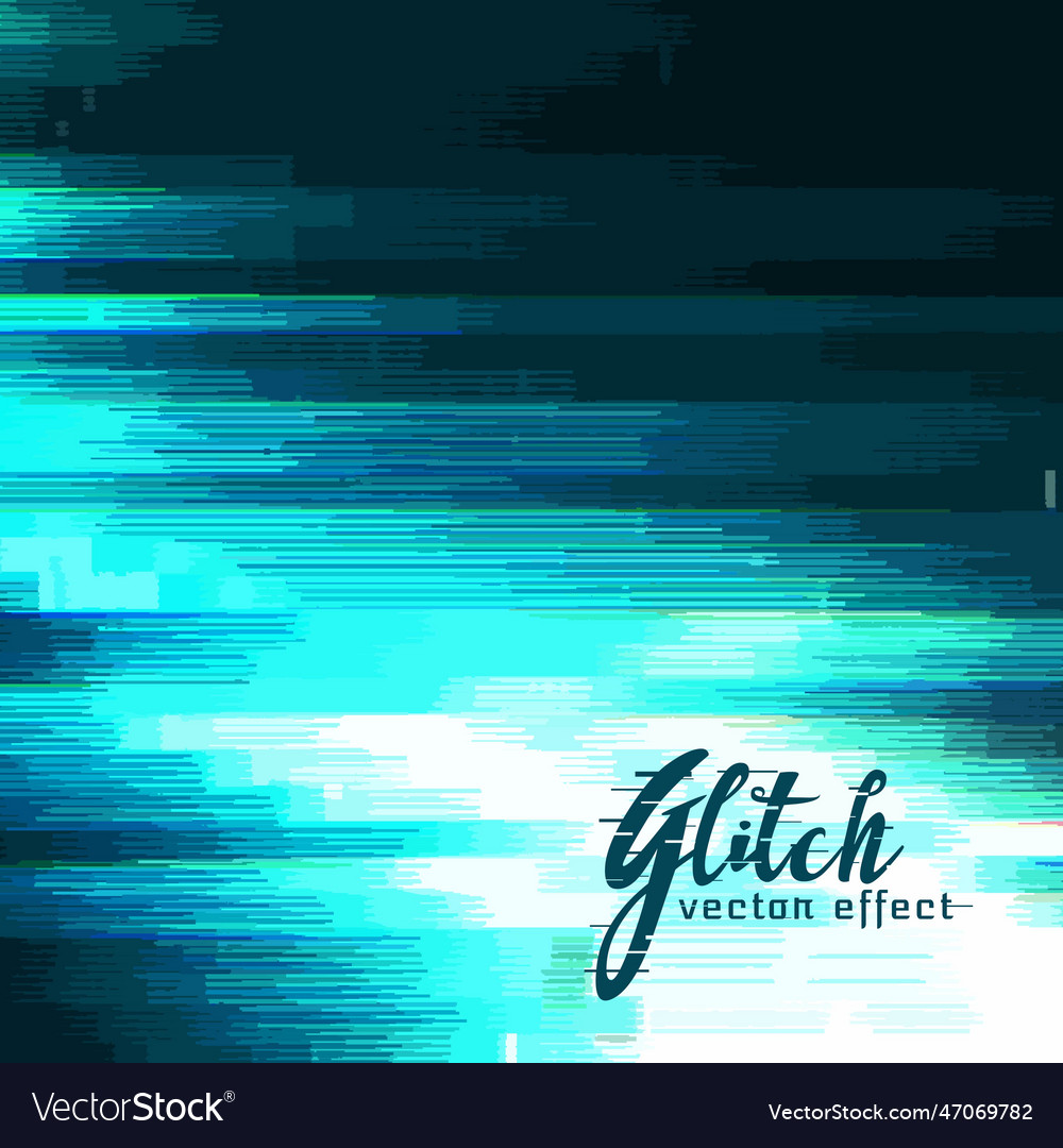 Blue glitch background for data crash