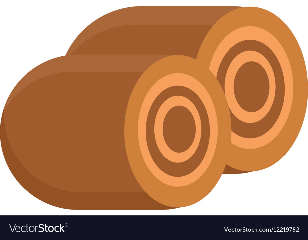 Bun roll with stuffing icon flat design isolated