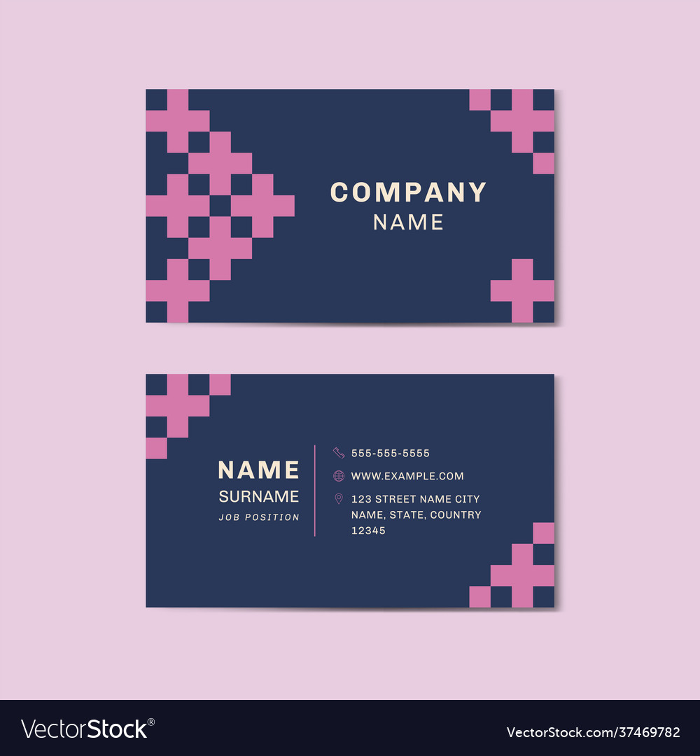 front and back business card template