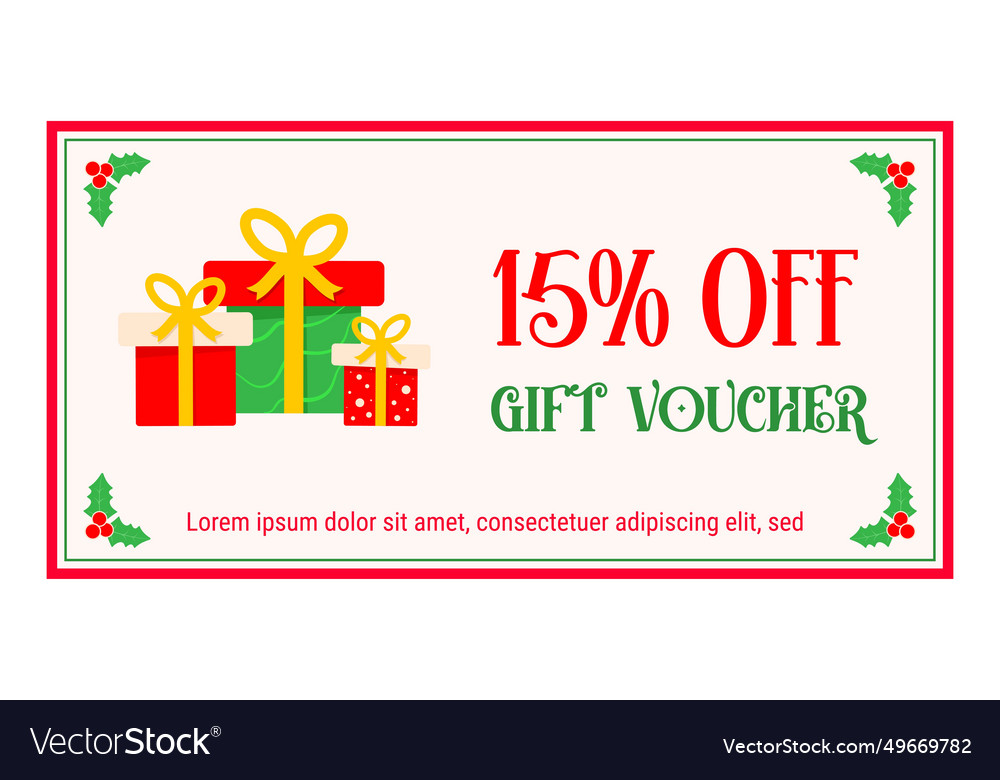 Christmas gift voucher