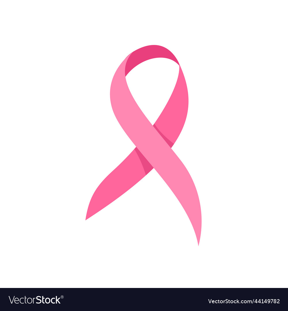 Crossed Pink Ribbon Symbol Of World Cancer Day Vector Image