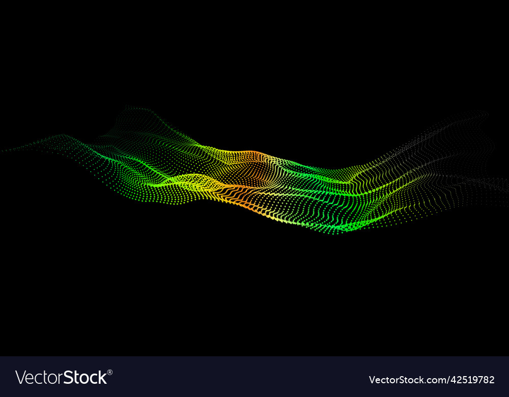 Deep data as part of big point wave ui hud Vector Image Deep data as part of big point wave ui hud