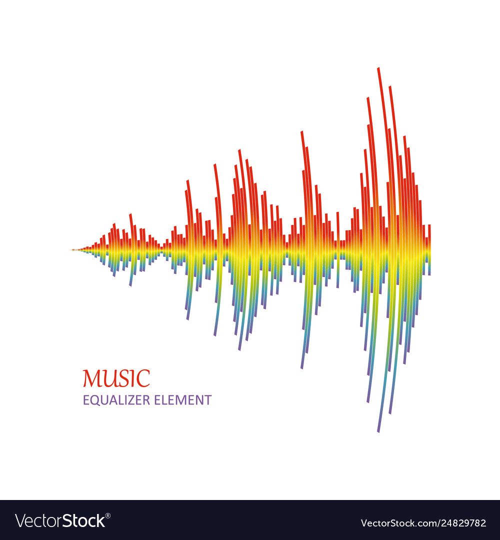 Equalizer element pulse music player sing