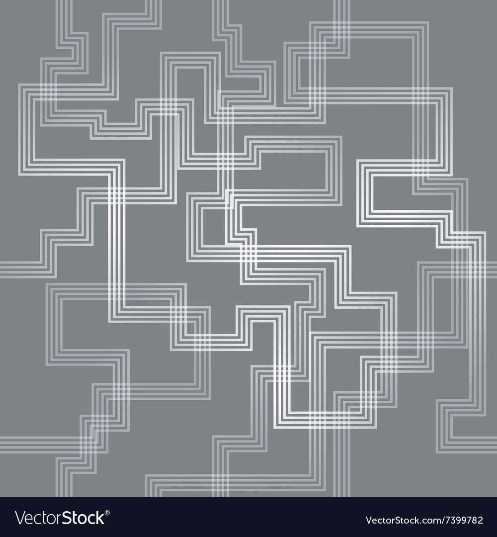Intricate Maze Line Pattern