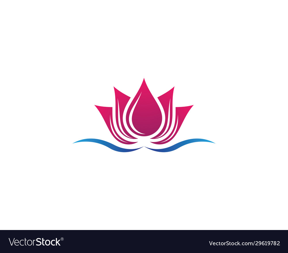 Lotus symbol icon Royalty Free Vector Image - VectorStock