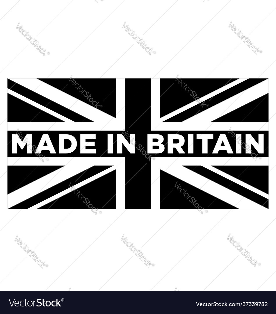 Made in britain united kingdom uk logo black white