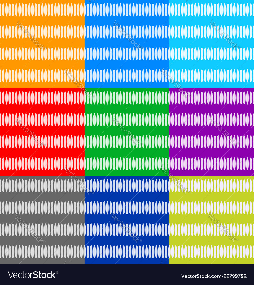 Patterns with oval shapes seamlessly repeatable