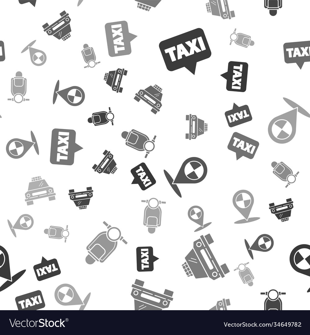 Set map pointer with taxi car Vector Image Set map pointer with taxi car